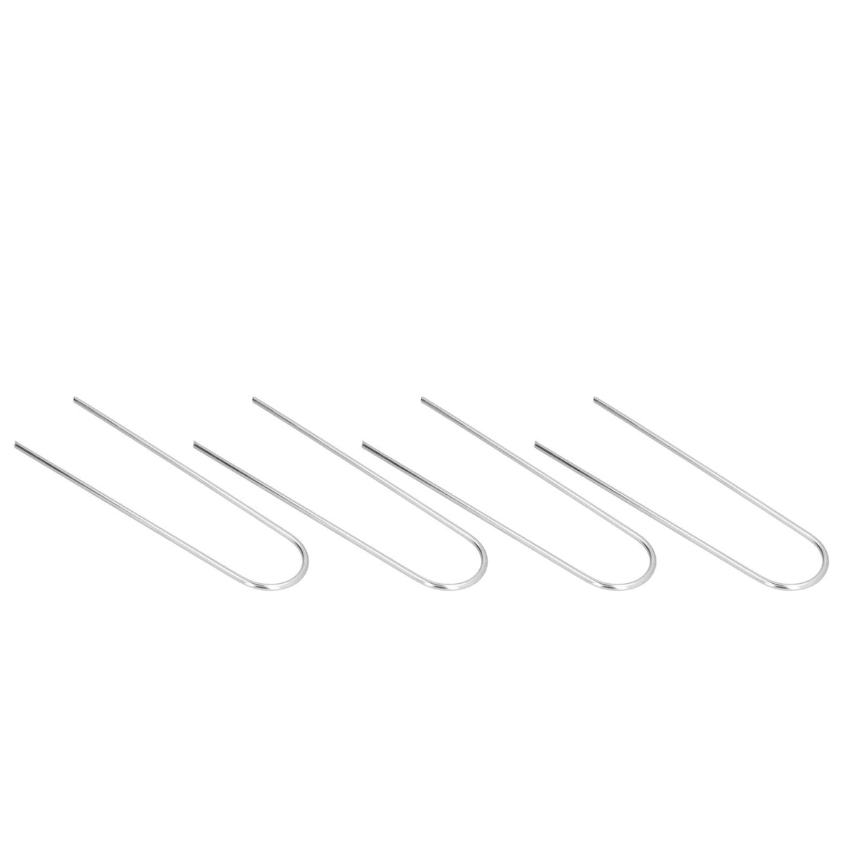 4 Pcs U Shaped Nail Tent Ground Staple High Hardness Stainless Steel Garden Pegs Securing Lawn Supplies