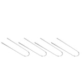 4 Pcs U Shaped Nail Tent Ground Staple High Hardness Stainless Steel Garden Pegs Securing Lawn Supplies