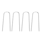 4 Pcs U Shaped Nail Tent Ground Staple High Hardness Stainless Steel Garden Pegs Securing Lawn Supplies