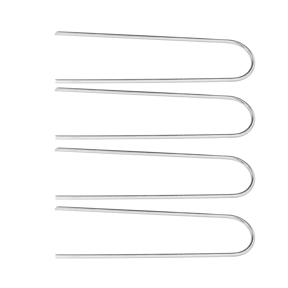 4 Pcs U Shaped Nail Tent Ground Staple High Hardness Stainless Steel Garden Pegs Securing Lawn Supplies