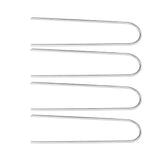 4 Pcs U Shaped Nail Tent Ground Staple High Hardness Stainless Steel Garden Pegs Securing Lawn Supplies - Close-Up Angle