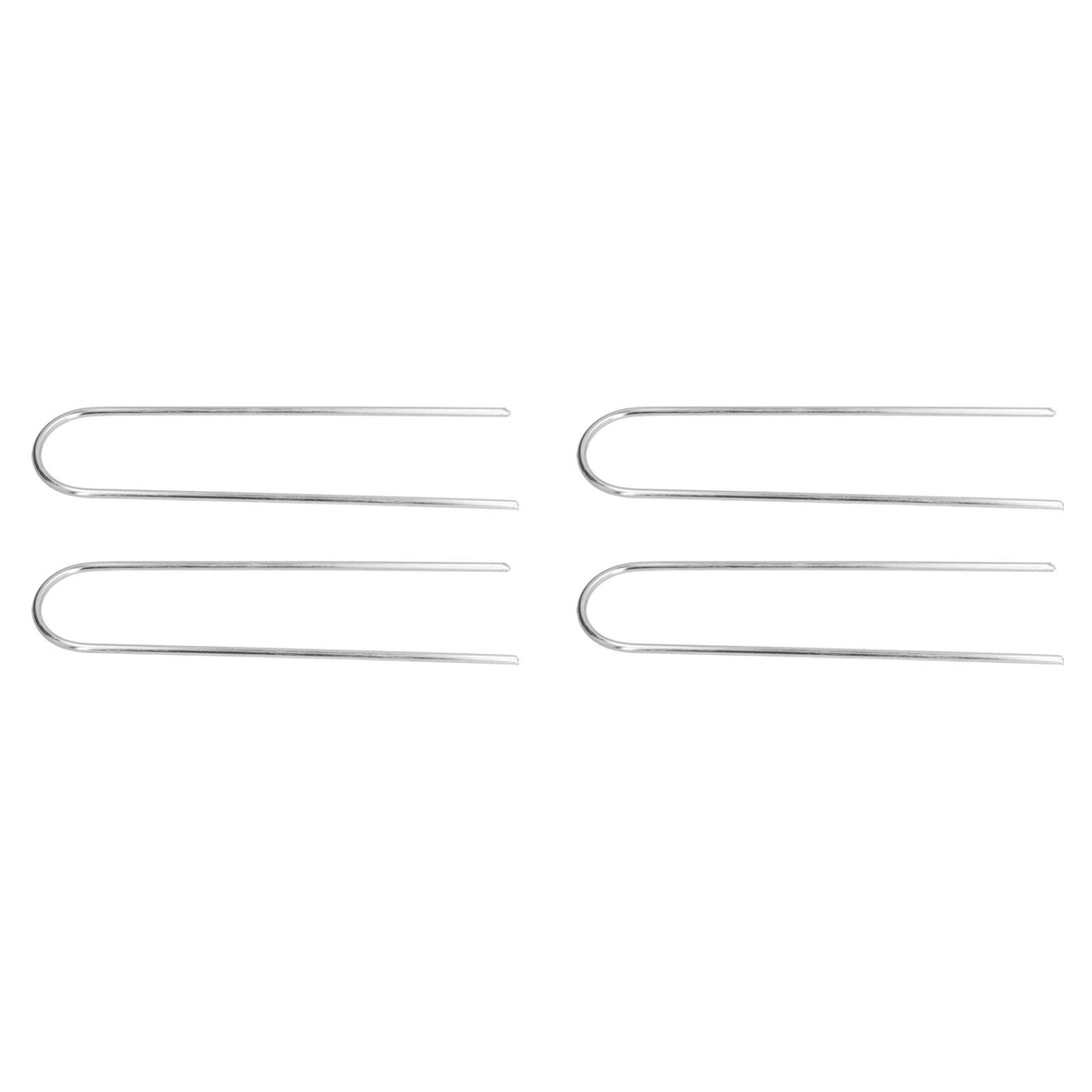 4 Pcs U Shaped Nail Tent Ground Staple High Hardness Stainless Steel Garden Pegs Securing Lawn Supplies