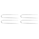 4 Pcs U Shaped Nail Tent Ground Staple High Hardness Stainless Steel Garden Pegs Securing Lawn Supplies