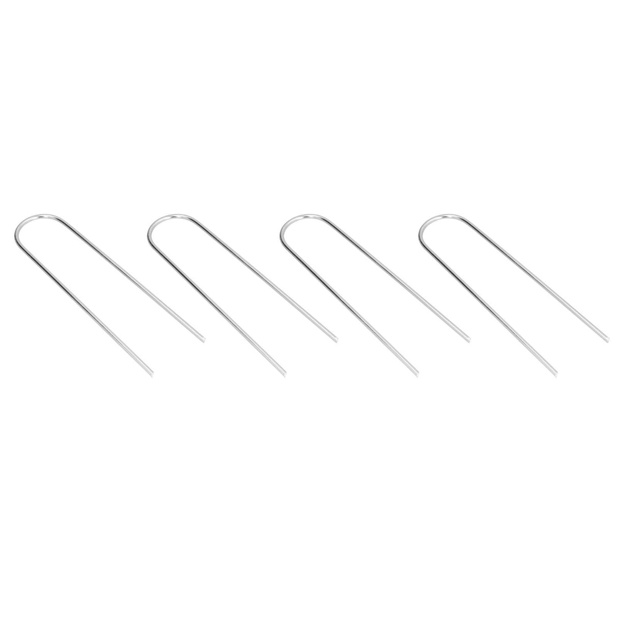 4 Pcs U Shaped Nail Tent Ground Staple High Hardness Stainless Steel Garden Pegs Securing Lawn Supplies