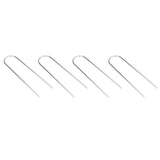 4 Pcs U Shaped Nail Tent Ground Staple High Hardness Stainless Steel Garden Pegs Securing Lawn Supplies