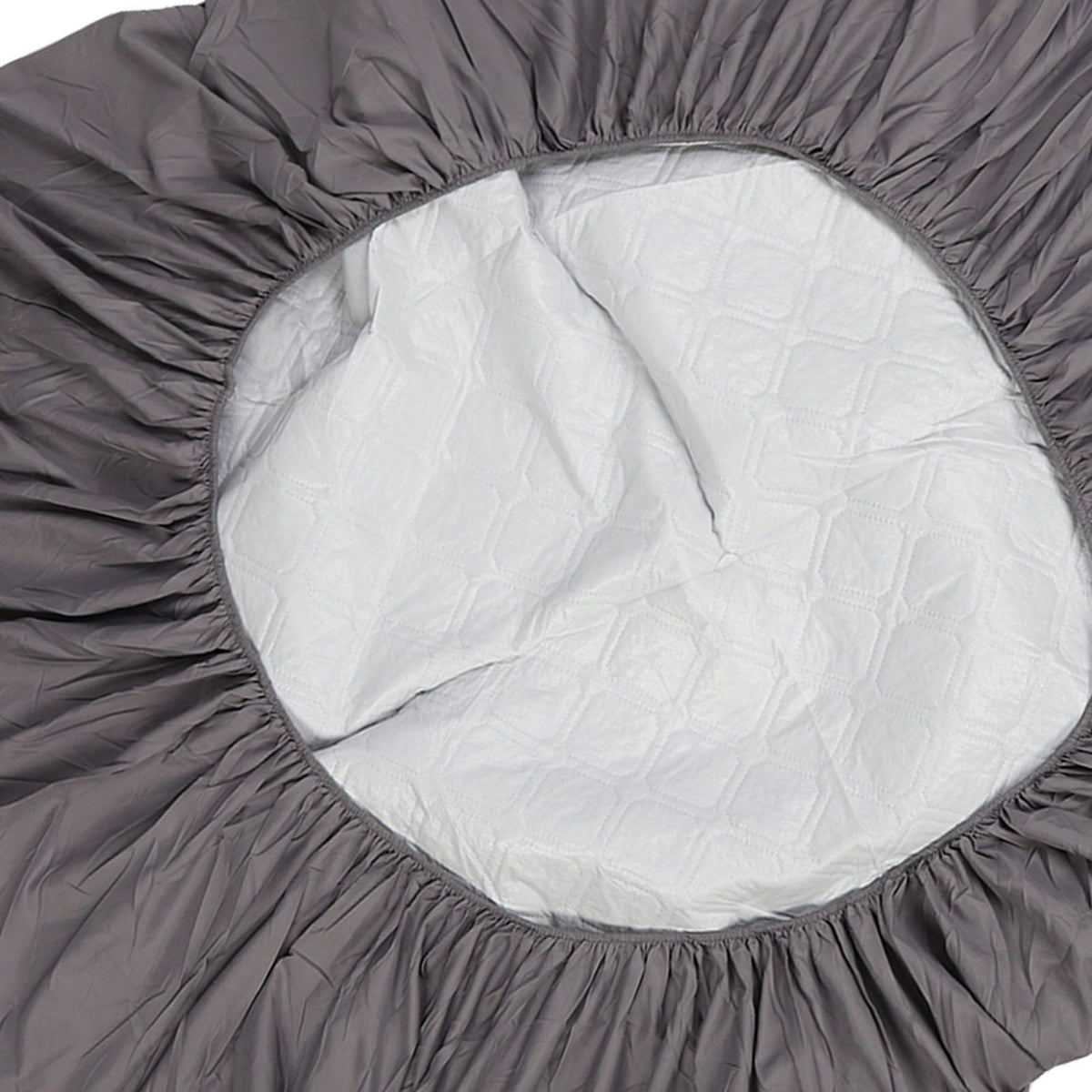 Mattress Cover Waterproof Dustproof Skin Friendly Cotton Insert Design Bed Fitted Sheet Protector for Children Elderly People Bedding Products Gray 135x190cm / 53.1x74.8in 45cm / 17.7in