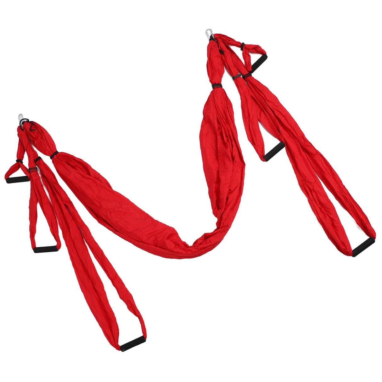 Aerial Yoga Swing Set Polyester Cotton Adjustable Improve Flexibility Yoga Hammock for Physical Exercise Red