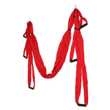 Aerial Yoga Swing Set Polyester Cotton Adjustable Improve Flexibility Yoga Hammock for Physical Exercise Red