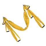 Aerial Yoga Swing Set Polyester Cotton Adjustable Improve Flexibility Yoga Hammock for Physical Exercise Yellow - Extra Image