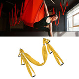 Aerial Yoga Swing Set Polyester Cotton Adjustable Improve Flexibility Yoga Hammock for Physical Exercise Yellow - Extra Image