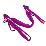 Aerial Yoga Swing Set Polyester Cotton Adjustable Improve Flexibility Yoga Hammock for Physical Exercise Purple