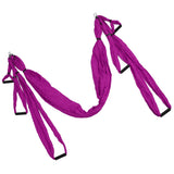 Aerial Yoga Swing Set Polyester Cotton Adjustable Improve Flexibility Yoga Hammock for Physical Exercise Purple