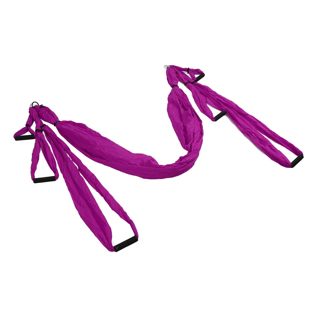 Aerial Yoga Swing Set Polyester Cotton Adjustable Improve Flexibility Yoga Hammock for Physical Exercise Purple
