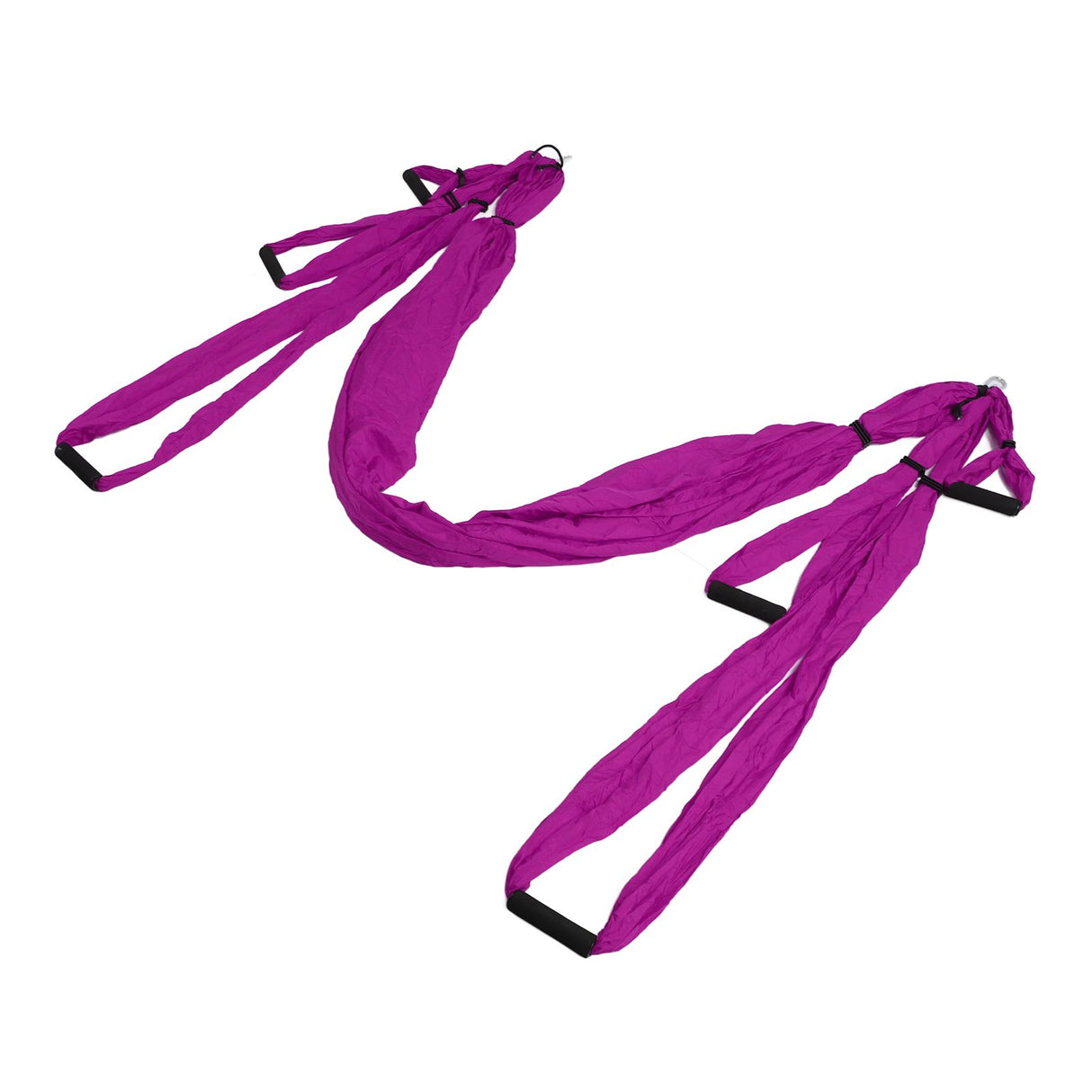 Aerial Yoga Swing Set Polyester Cotton Adjustable Improve Flexibility Yoga Hammock for Physical Exercise Purple