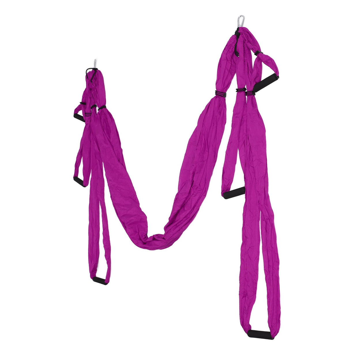 Aerial Yoga Swing Set Polyester Cotton Adjustable Improve Flexibility Yoga Hammock for Physical Exercise Purple