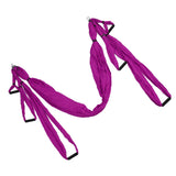 Aerial Yoga Swing Set Polyester Cotton Adjustable Improve Flexibility Yoga Hammock for Physical Exercise Purple