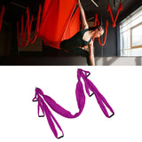 Aerial Yoga Swing Set Polyester Cotton Adjustable Improve Flexibility Yoga Hammock for Physical Exercise Purple