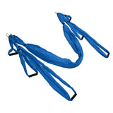 Aerial Yoga Swing Set Polyester Cotton Adjustable Improve Flexibility Yoga Hammock for Physical Exercise Dark Blue - Side View