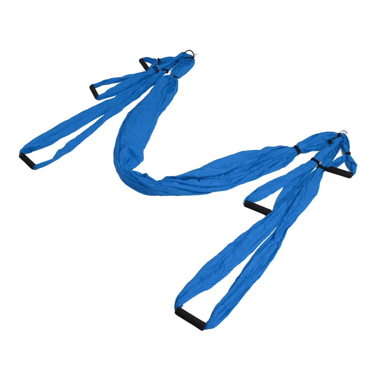 Aerial Yoga Swing Set Polyester Cotton Adjustable Improve Flexibility Yoga Hammock for Physical Exercise Dark Blue