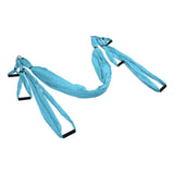 Aerial Yoga Swing Set Polyester Cotton Adjustable Improve Flexibility Yoga Hammock for Physical Exercise Lake Blue