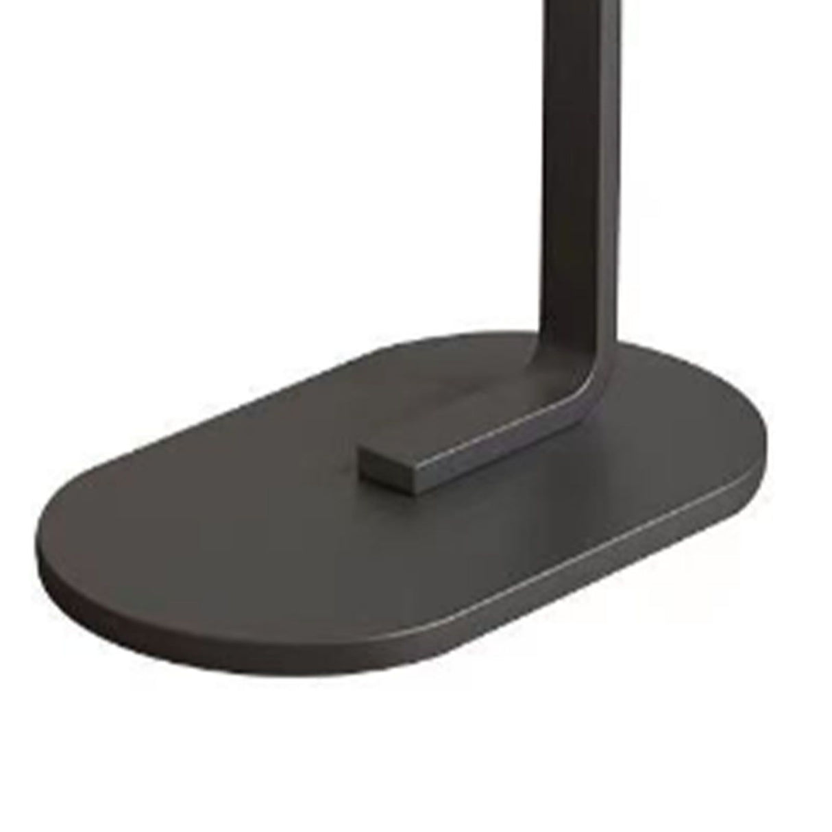 Sofa Side Table Modern Simple Portable for Living Room Bedroom Walnut Color Black Frame