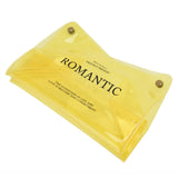 Tissue Container PVC Fashion Desktop Napkin Storage Case Box for Car Home Living RoomYellow - Top-Down View