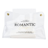 Tissue Container PVC Fashion Desktop Napkin Storage Case Box for Car Home Living RoomTransparent - Side View