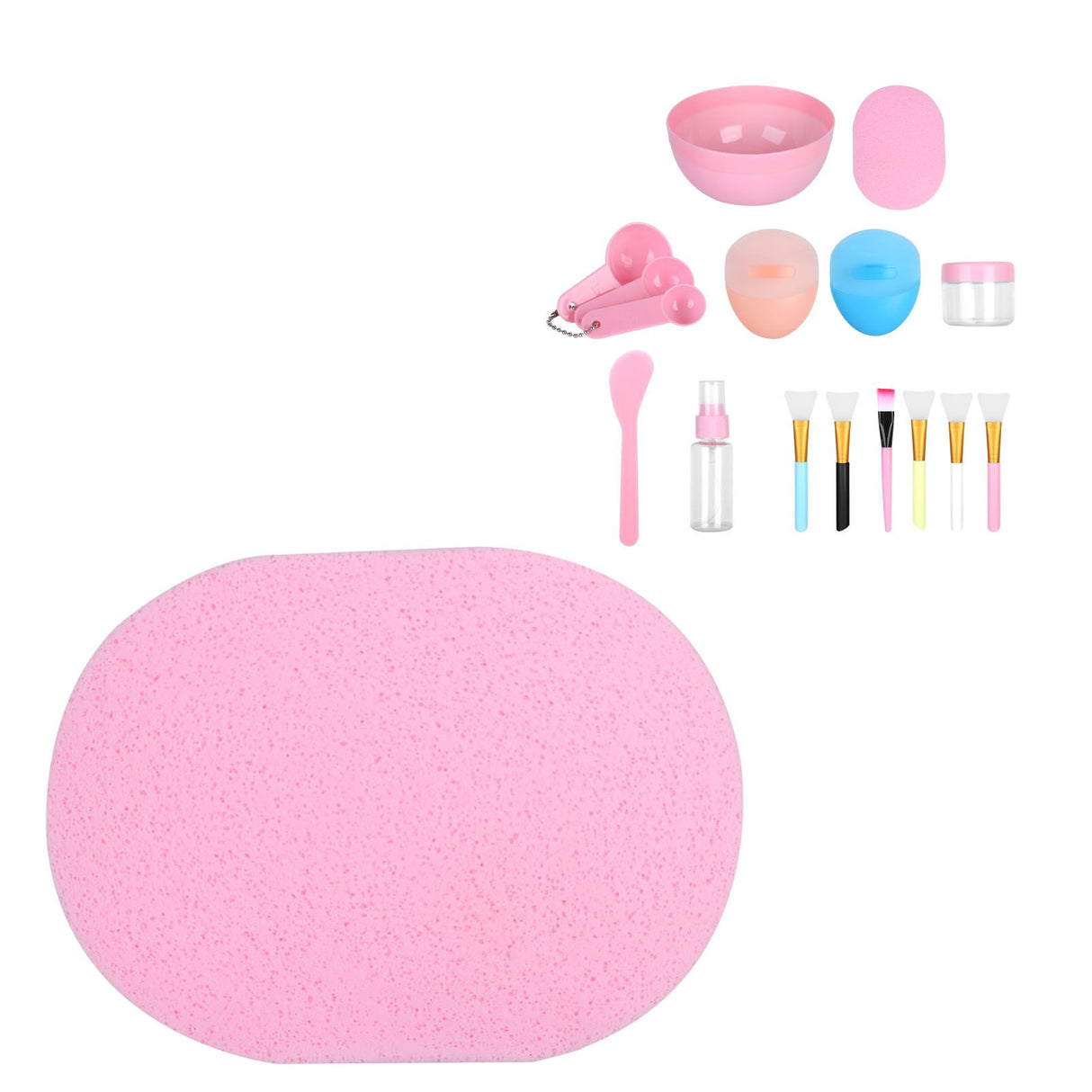 Face Mask Tool Kit Facial Treatment Set Mask Mixing Bowl Spatula Spray Bottle Face Brush