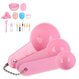 Face Mask Tool Kit Facial Treatment Set Mask Mixing Bowl Spatula Spray Bottle Face Brush - Low Angle