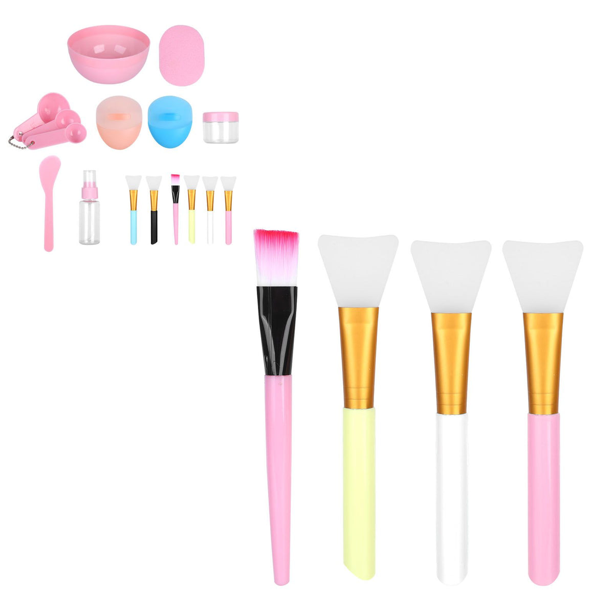 Face Mask Tool Kit Facial Treatment Set Mask Mixing Bowl Spatula Spray Bottle Face Brush