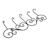 Coat Hook Hanging Door Wall Hanger Kitchen Bathroom Hanger with 5 Hook Bracket for Towel Clothes Hat