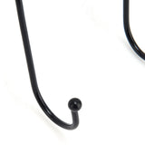 Coat Hook Hanging Door Wall Hanger Kitchen Bathroom Hanger with 5 Hook Bracket for Towel Clothes Hat