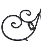 Coat Hook Hanging Door Wall Hanger Kitchen Bathroom Hanger with 5 Hook Bracket for Towel Clothes Hat