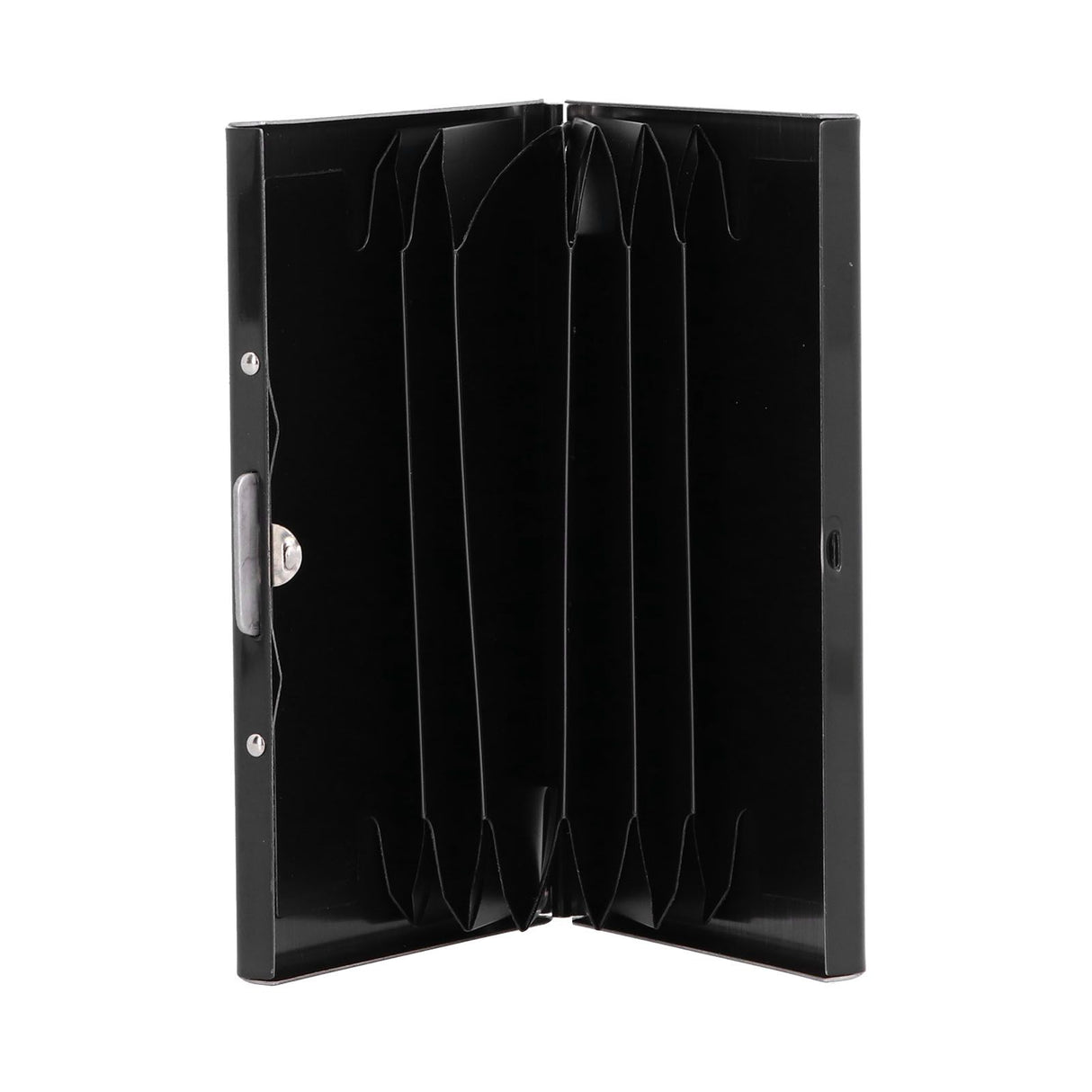Credit Card Holder Protector Stainless Steel Credit Card Wallet Business Card Case for Men and WomenBlack