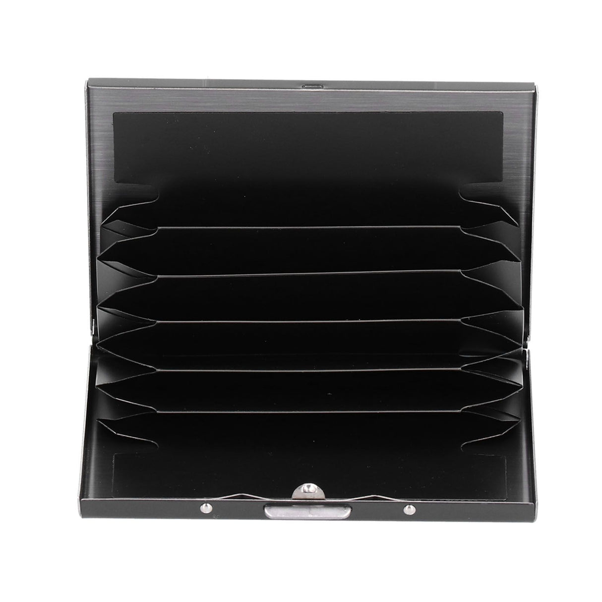 Credit Card Holder Protector Stainless Steel Credit Card Wallet Business Card Case for Men and WomenBlack