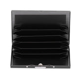 Credit Card Holder Protector Stainless Steel Credit Card Wallet Business Card Case for Men and WomenBlack