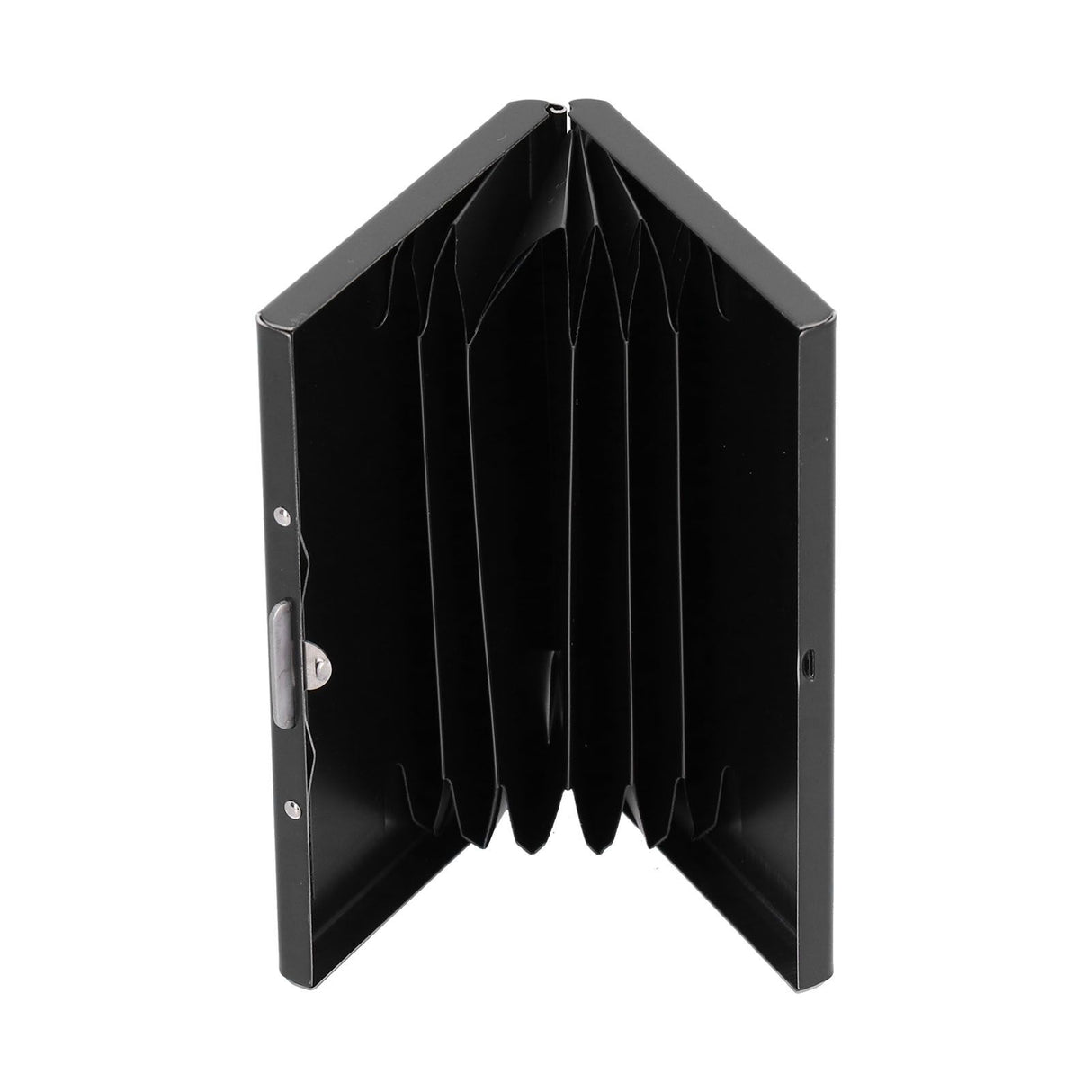 Credit Card Holder Protector Stainless Steel Credit Card Wallet Business Card Case for Men and WomenBlack