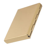 Credit Card Holder Protector Stainless Steel Credit Card Wallet Business Card Case for Men and WomenGold