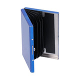 Credit Card Holder Protector Stainless Steel Credit Card Wallet Business Card Case for Men and WomenBlue
