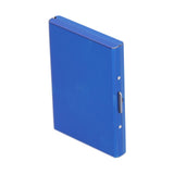 Credit Card Holder Protector Stainless Steel Credit Card Wallet Business Card Case for Men and WomenBlue - Extra Image