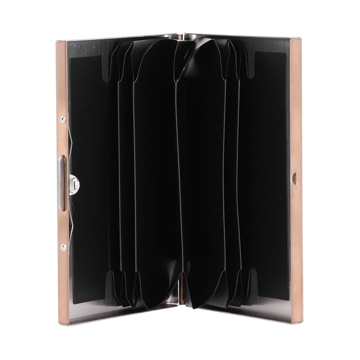 Credit Card Holder Protector Stainless Steel Credit Card Wallet Business Card Case for Men and WomenRose Gold