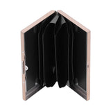 Credit Card Holder Protector Stainless Steel Credit Card Wallet Business Card Case for Men and WomenRose Gold