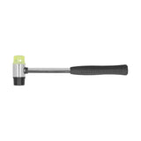 Mini Hamme Double Sided Rubber Nylon Hammer Hand Tool with Non Slip Handle for Household Jewelry Craft - Front View