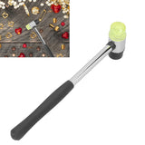 Mini Hamme Double Sided Rubber Nylon Hammer Hand Tool with Non Slip Handle for Household Jewelry Craft