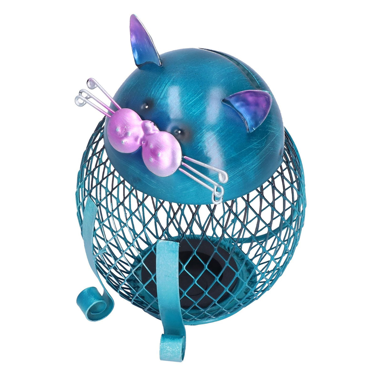 Coin Box Cat Animal Decoration Wrought Iron Handmade Money Saving Box Birthday Gift