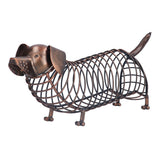 Wine Cork Jar Home Metal Cork Storage Tank Home Decoration Crafts for Living Room - Front View