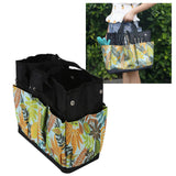 Garden Tool Bag Flower Printing Multifunctional Portable Gardening Storage Bag Tote Bag with Pockets - Extra Image