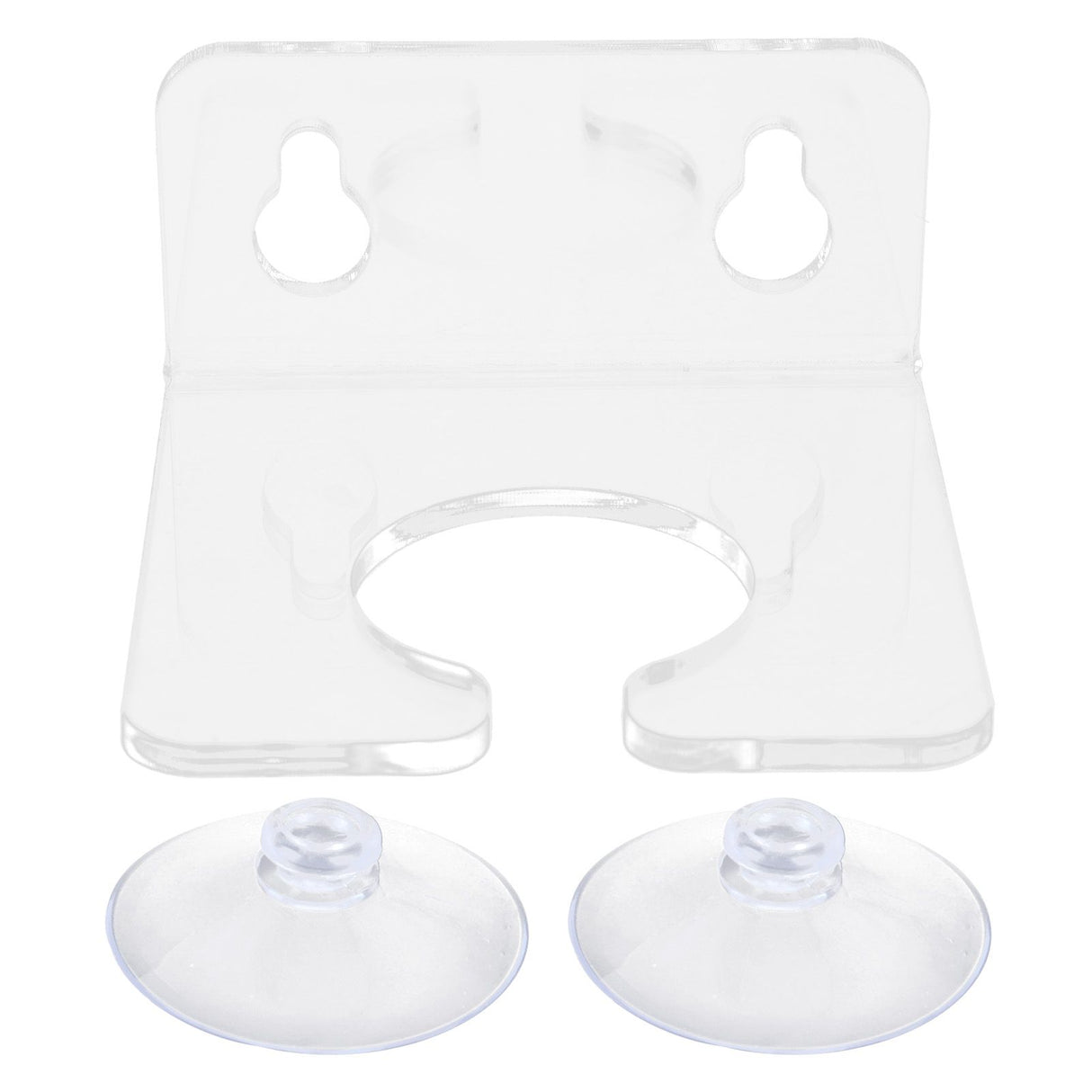 Bathtub Wine Glass Holder with Suction Cups Transparent Acrylic Portable Goblet Rack for Home Bathroom