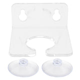 Bathtub Wine Glass Holder with Suction Cups Transparent Acrylic Portable Goblet Rack for Home Bathroom