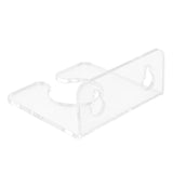 Bathtub Wine Glass Holder with Suction Cups Transparent Acrylic Portable Goblet Rack for Home Bathroom - Front View
